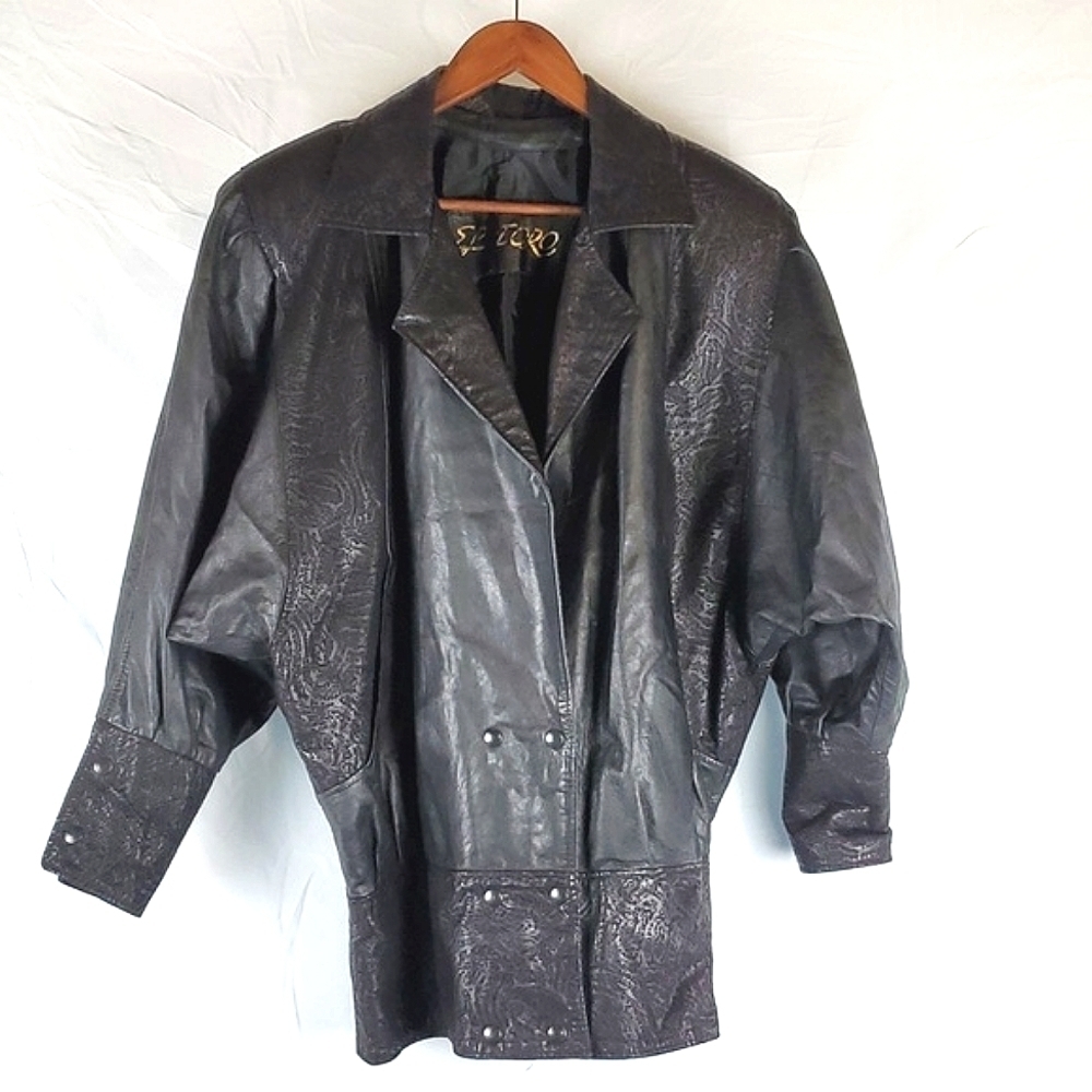 Vintage El Toro Black Leather Jacket‎